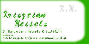 krisztian meisels business card